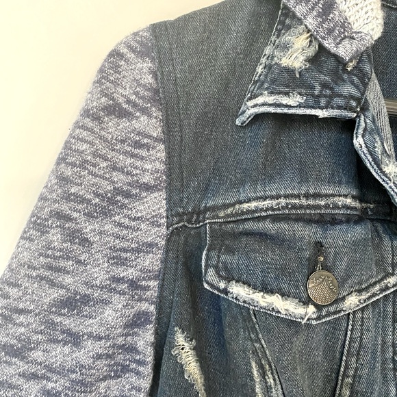 Free People Hooded Denim Jacket - Picture 6 of 6
